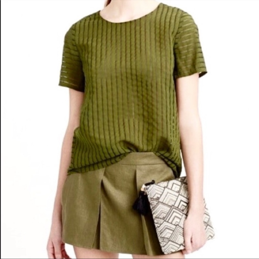 J. Crew Shadow Stripe Top